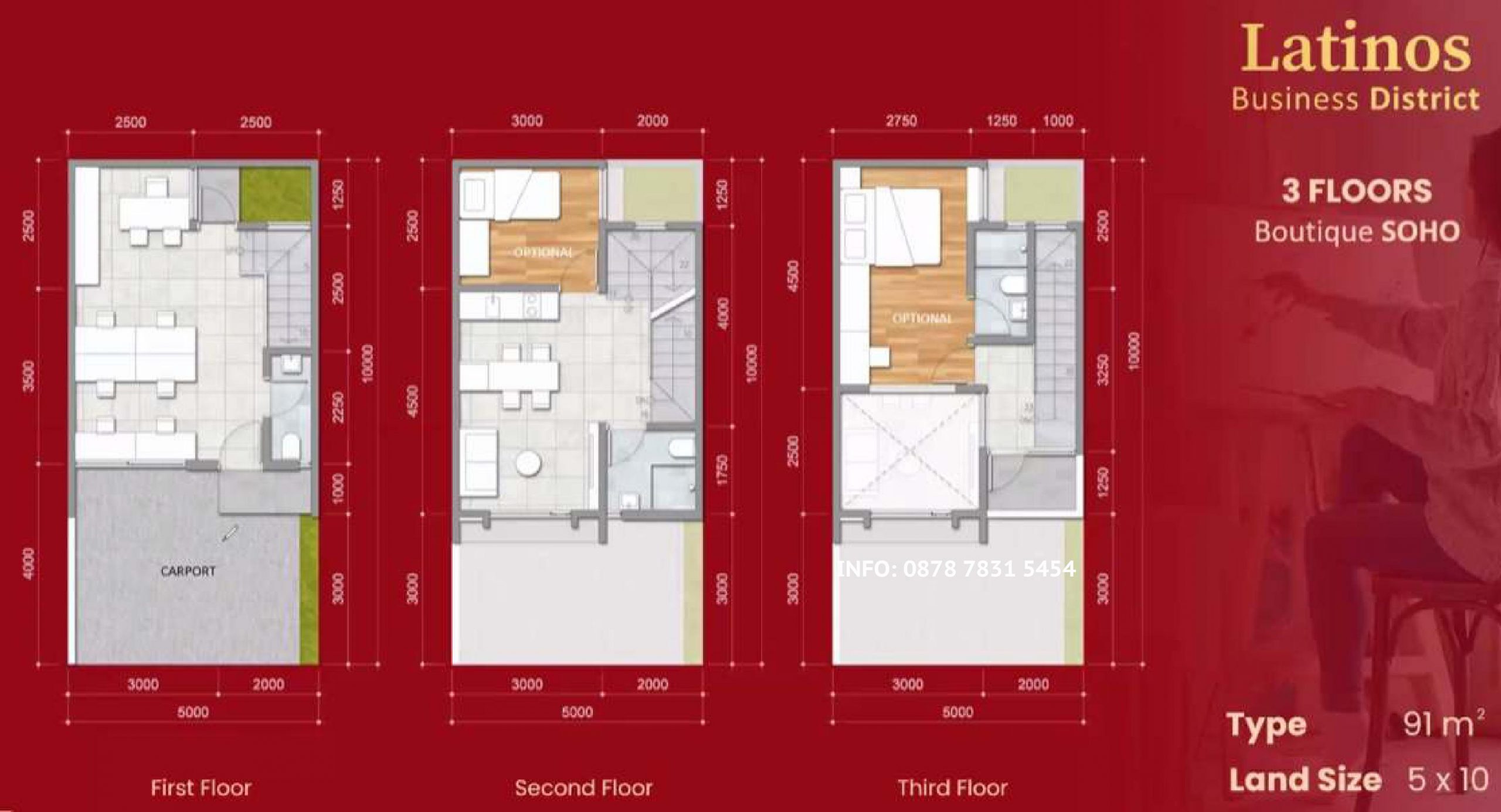 Tipe 3 Lantai SOHO